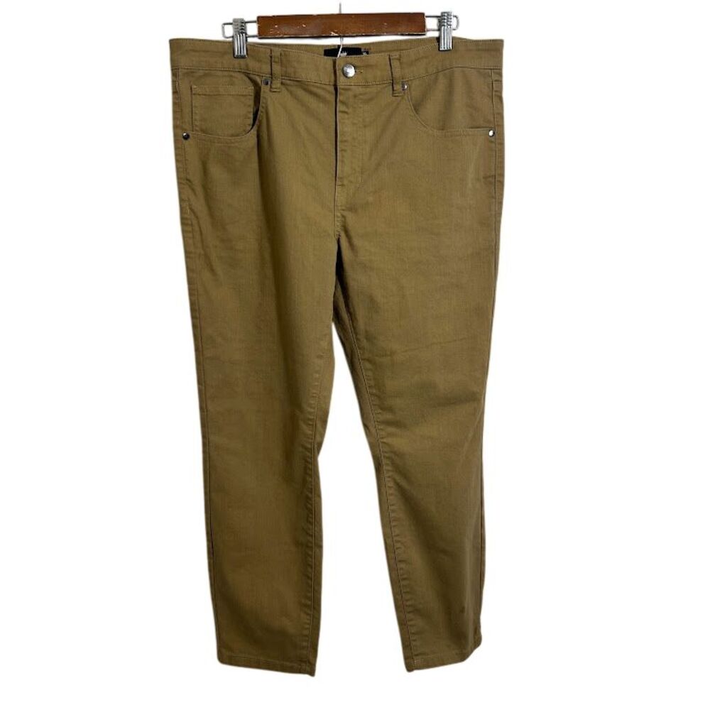 Under 5'10 Jeans Mens 36x26 Brown Khaki Denim Straight Leg Stretch